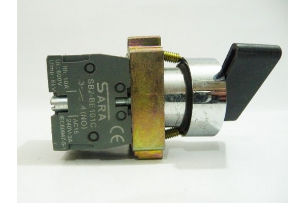 Black Rotary Switch, SB2-BE101C, IEC60, SARA